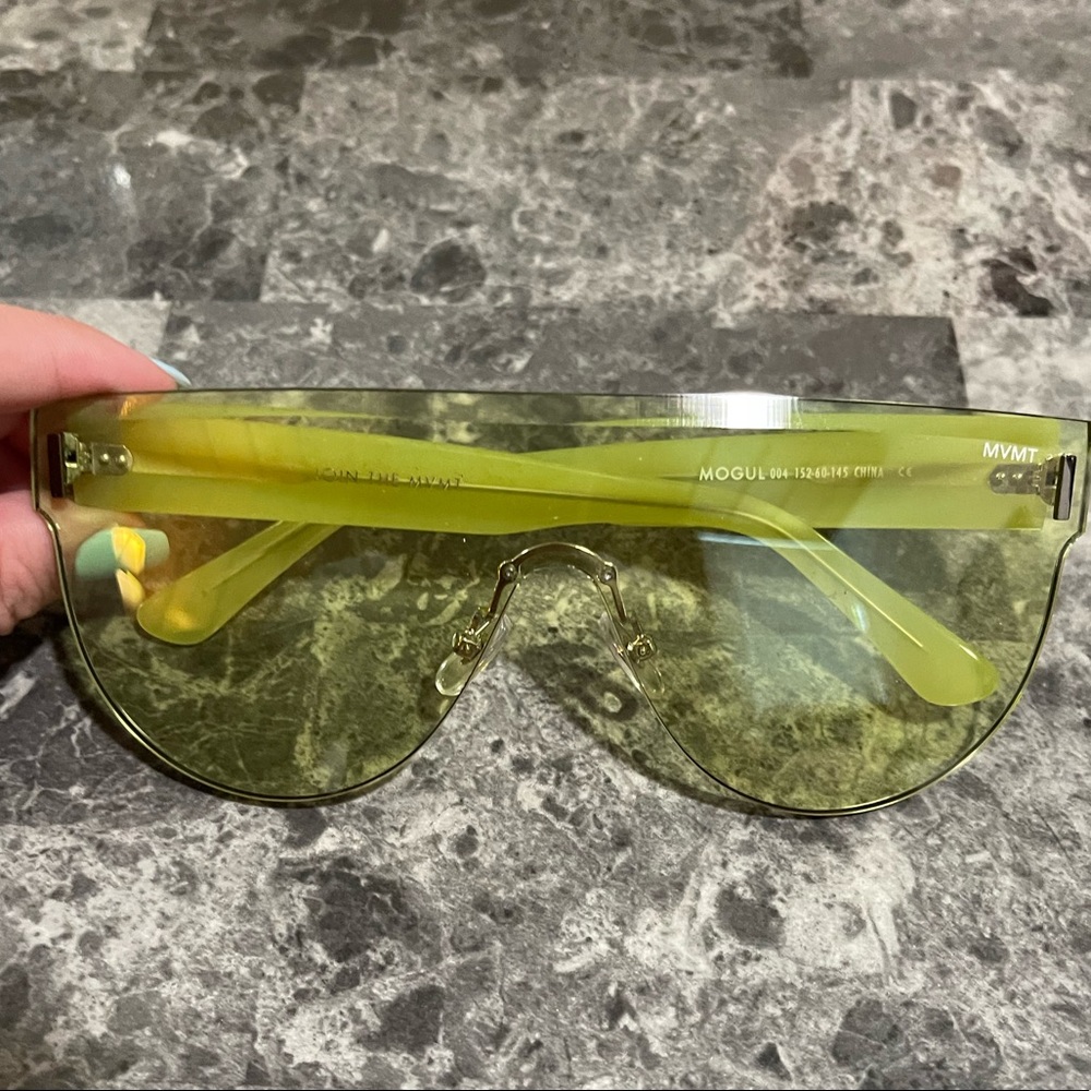 Neon Yellow MVMT Sunglasses